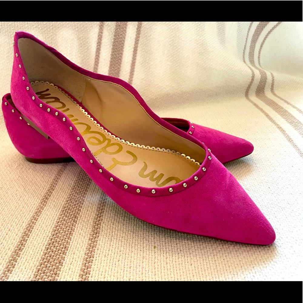 Sam Edelman pink suede flats size 7.5